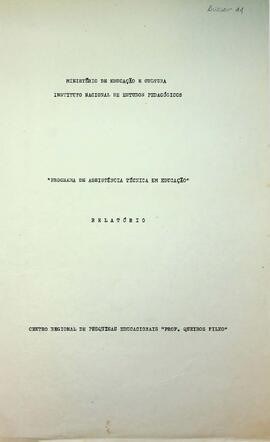 SAT_m014p04 - Programa de Assistência Técnica em Educação, 1970