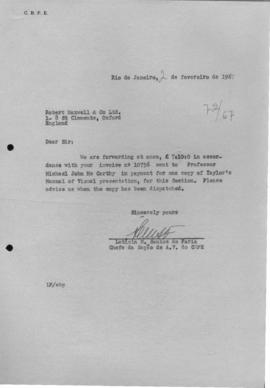 CODI-UNIPER_m1256p01 - Parte 5 - Correspondências Enviadas pelo CBPE, 1967