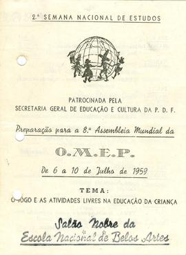 CBPE_m241p05 - 2ª Semana de Estudos do Comitê Nacional Brasileiro da OMEP, 1959