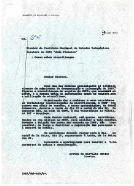 CRPE-MG_m024p02 - Correspondências enviadas e recebidas pelo CRPE João Pinheiro, 1968 - 1972