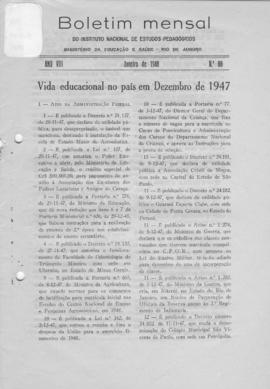 CBPE_m105p01 - Boletins Mensais do INEP, 1947-1948