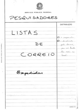 CODI-UNIPER_m1187p01 - Lista de Pesquisadores Receptores de Questionário a ser Respondido, 1946