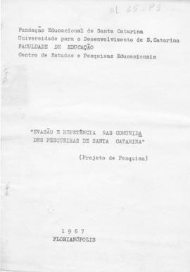 CEOSE-CROSE_m035p01 - Projeto Evasão e Repetência nas Comunidades Pesqueiras de Santa Catarina, 1967