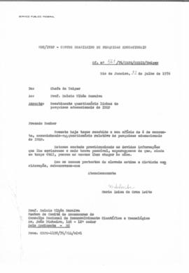 CODI-UNIPER_m1248p01 - Questionário Relativo às Linhas de Pesquisas Educacionais do INEP, 1976