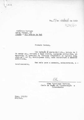 CODI_m041p02 - Correspondências de Abril, Maio e Junho, 1960