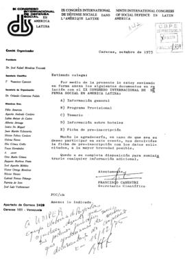 CODI-UNIPER_m1207p01 - Documentação acerca do IX Congresso Internacional de Defesa Social na América Latina, 1975