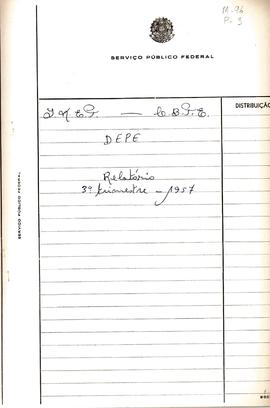 CBPE_m096p03 - Relatório de Atividades da DEPE do 3° Trimestre, 1957