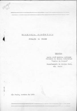 CODI-UNIPER_m1089p01 - Inclusão da Matéria Economia Doméstica na Formação da Mulher, 1960
