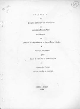 CODI-UNIPER_m0338p01 - Relatório do II Curso Intensivo de Treinamento em Documentação Econômica, 1962