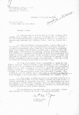 CBPE_m238p04 - Solicitação de Documentação para Elaboração do Regimento Interno da Faculdade de Educação da UFBA, 1968