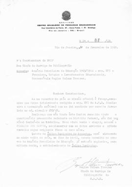CODI_m070p01 - Correspondências e Documentos Diversos sobre o Centro de Documentação, 1969 - 1971